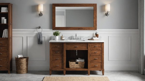 Meuble sous vasque en bois massif : élégance et durabilité