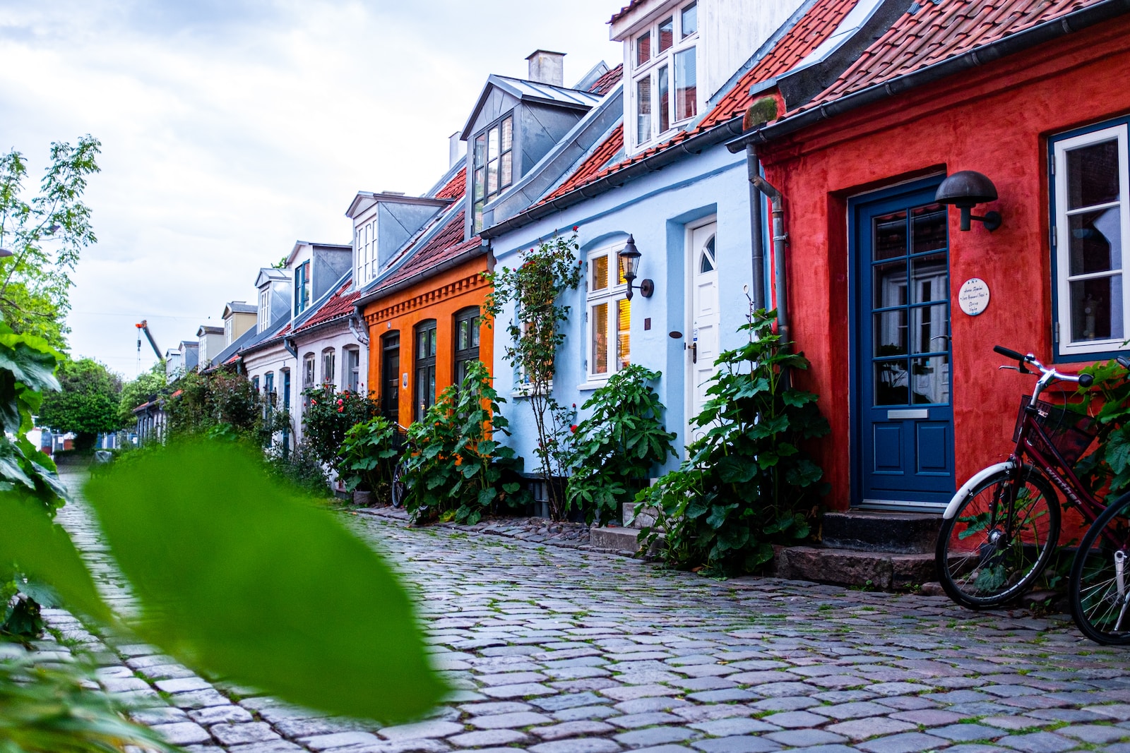 close-up photo of colorful houses